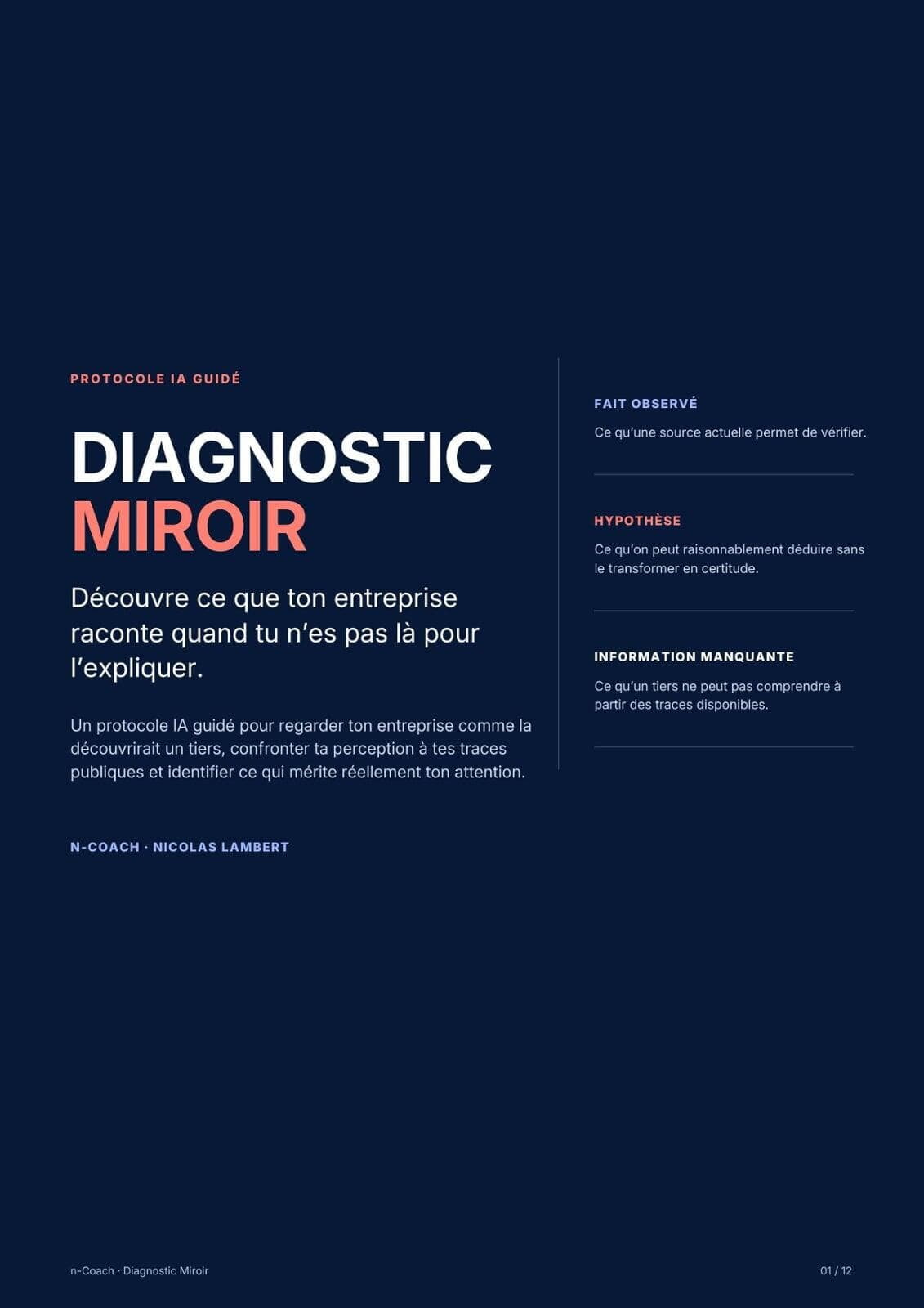 Diagnostic Miroir n-Coach — Nicolas Lambert